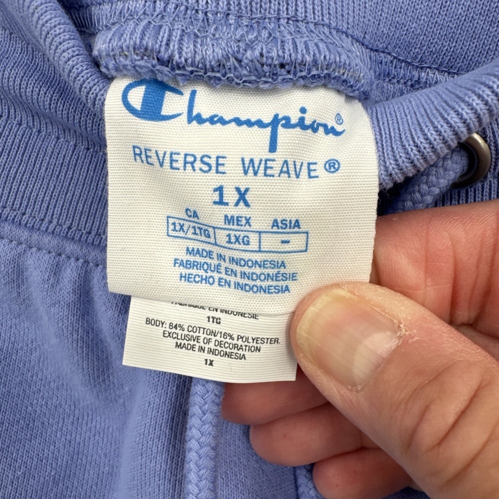 Champion Womens Plus Size Reverse Weave Lavender Joggers Pants NWT 1X - Picture 6 of 12